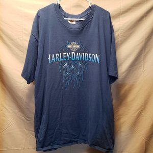Harley-Davidson Blue Flames T-shirt